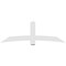 Ekena Millwork Bellingham Architectural Grade PVC Gable Bracket, 84"W x 28"H x 4"D x 6"F, 8/12 Pitch GBP084X28X0406BEL00 - alternate 5